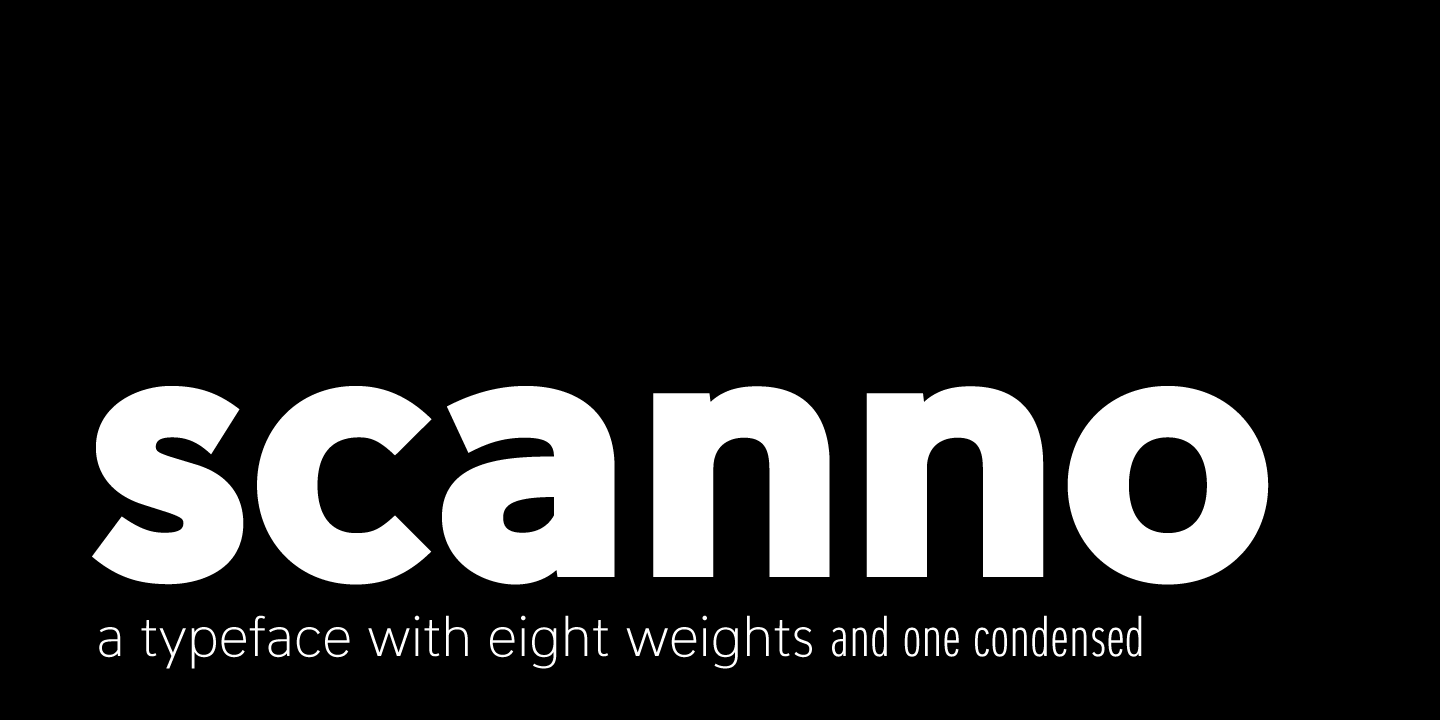 Scanno Thin Condensed Font preview
